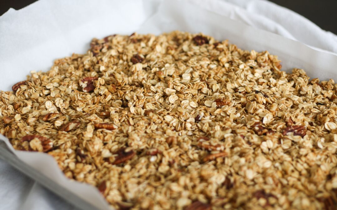 Apple crumble baked oats